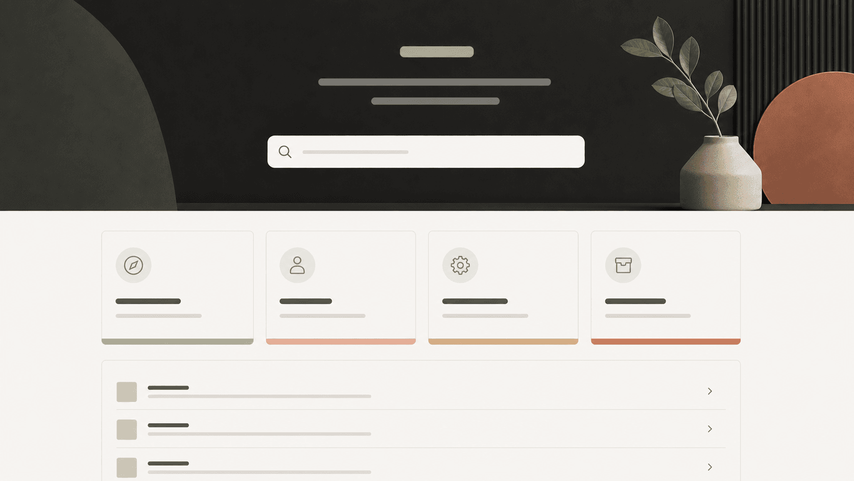Help centre interface preview